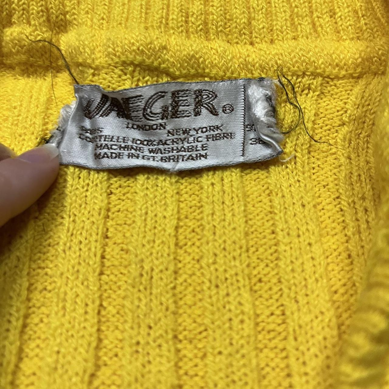 Jaeger Women's Yellow Jumper | Depop