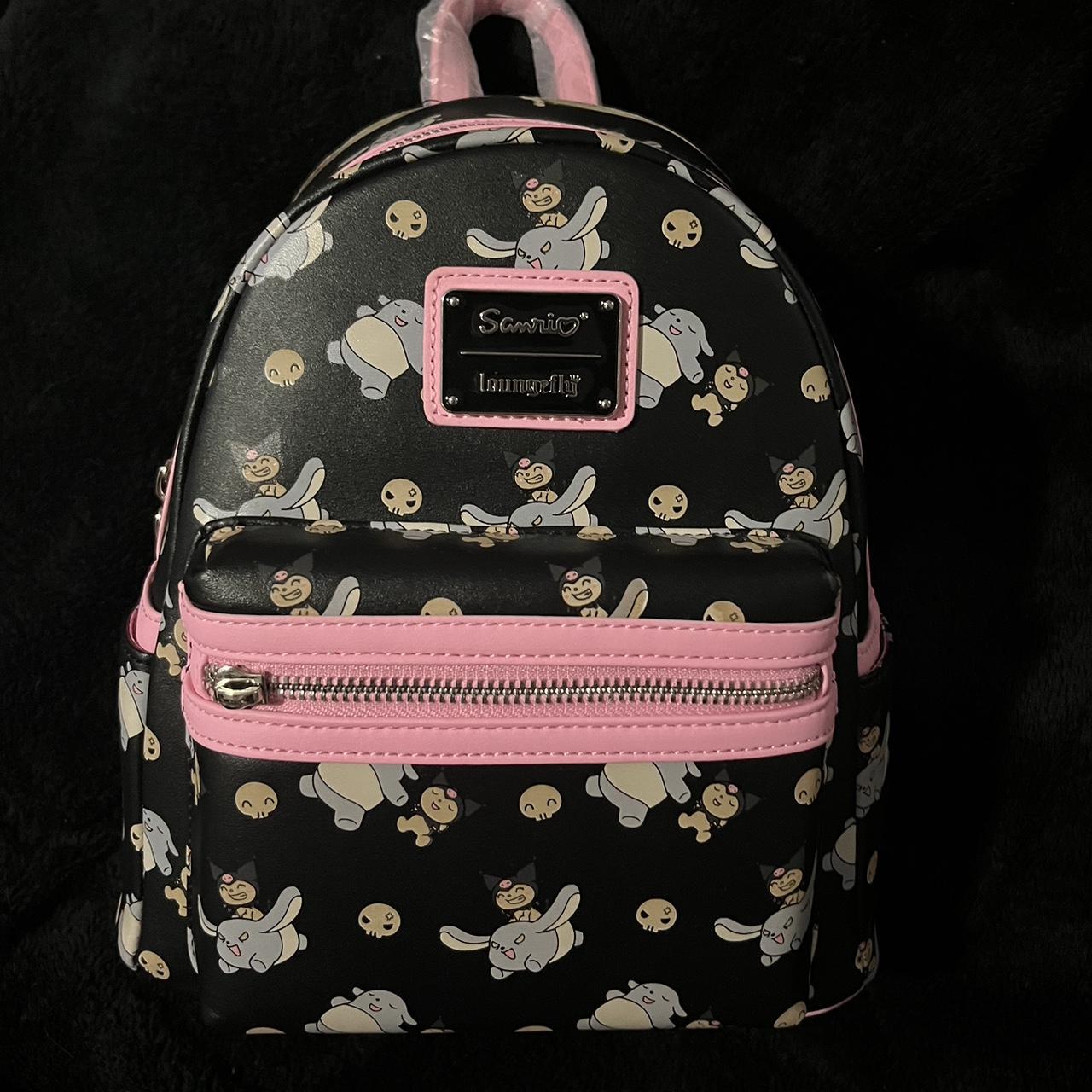 Loungefly Kuromi Glow in the Dark cheapest Backpack & Wallet