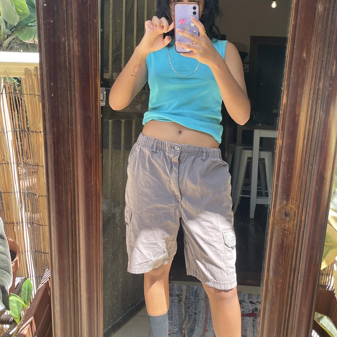 Purple brown vintage cargo shorts. Great thrifted... Depop