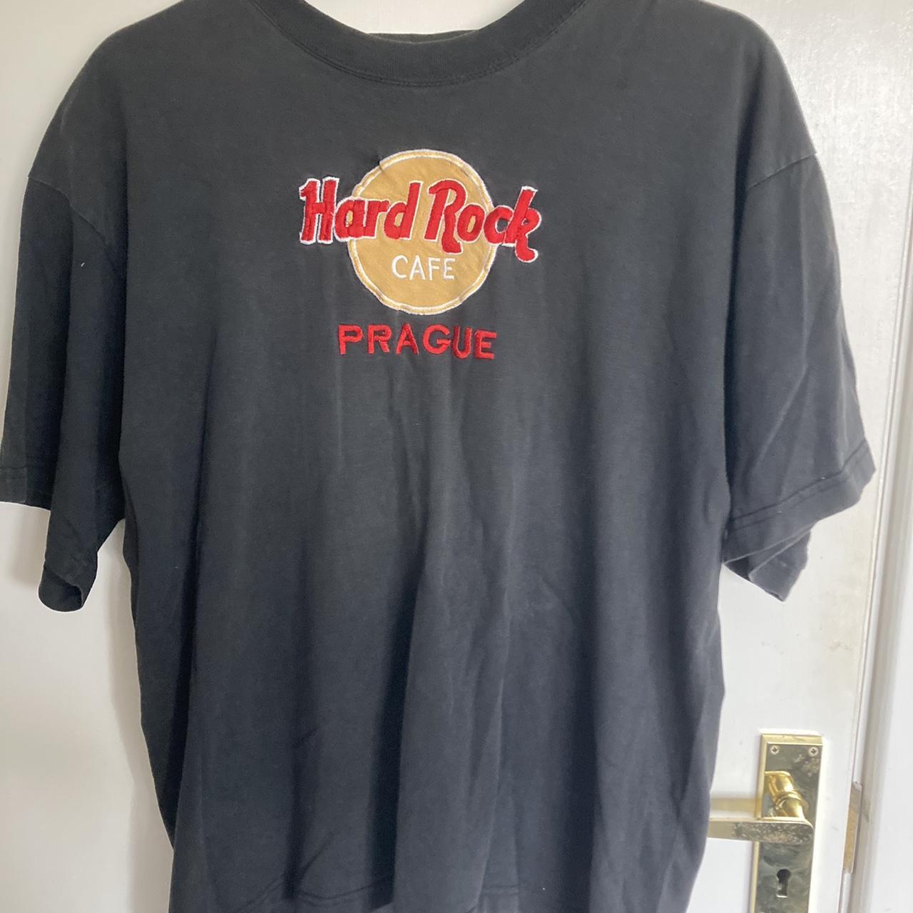 Hard Rock Cafe t-shirt in black/grey Size: fits UK... - Depop