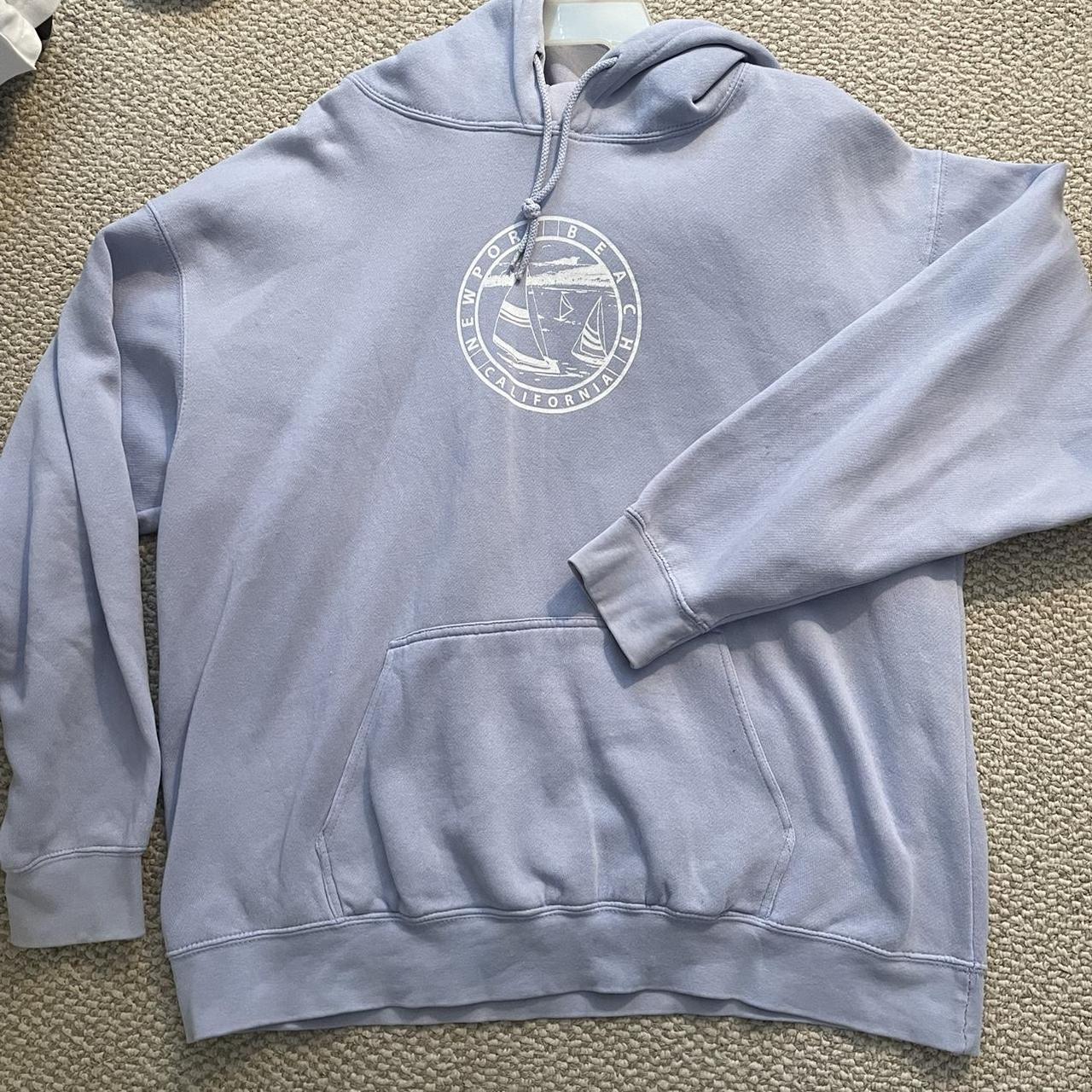 Brandy Melville Blue Hoodie Depop