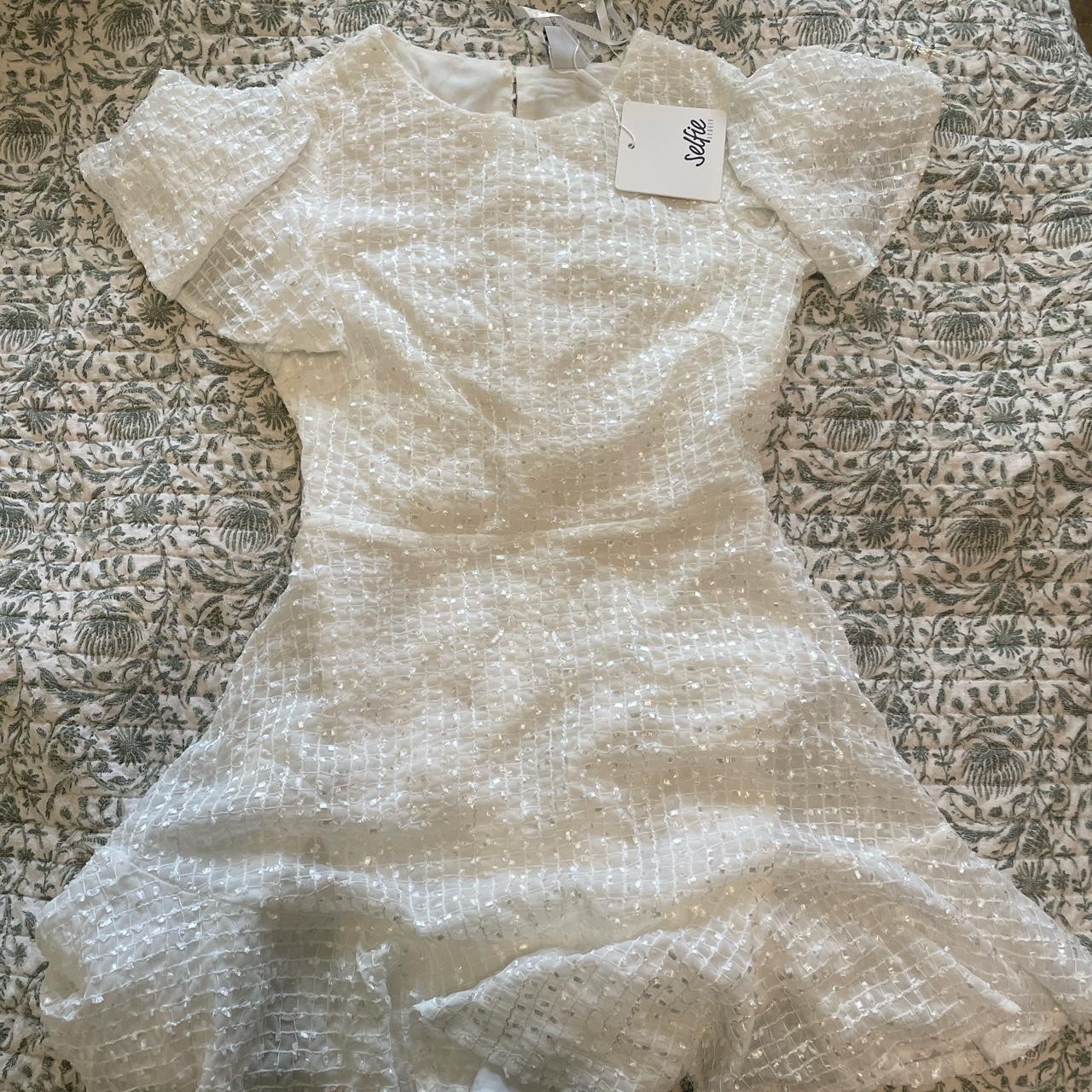 Selfie Clothing Co. Women's White Dress | Depop