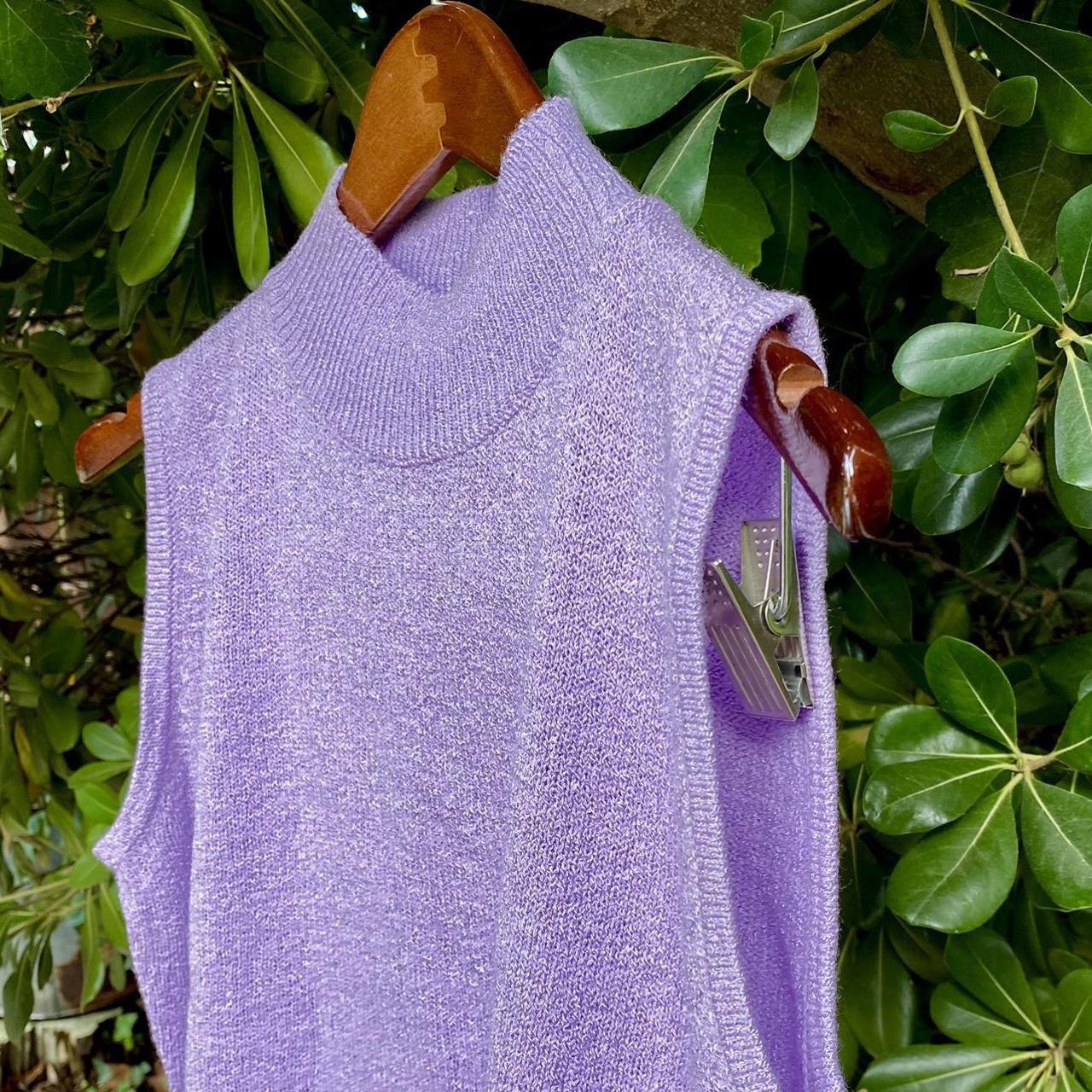 💜 Lavender Sweater Vest💜 Adorable Pop Depop