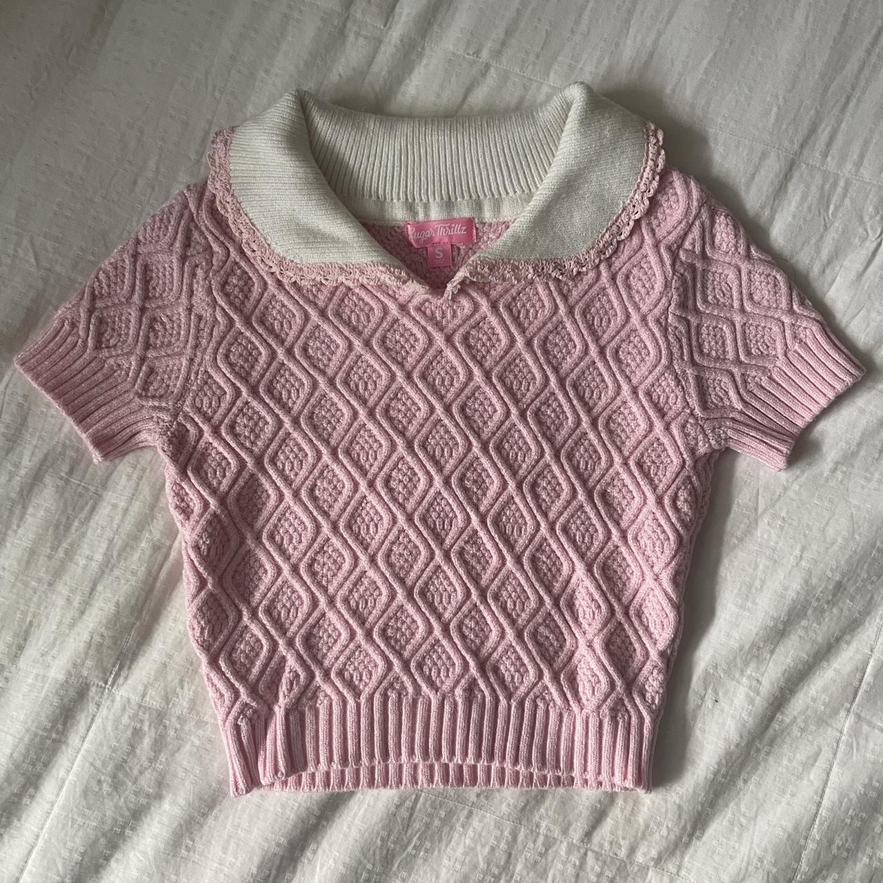 Dolls Kill Womens Pink Crop Top Depop 9905