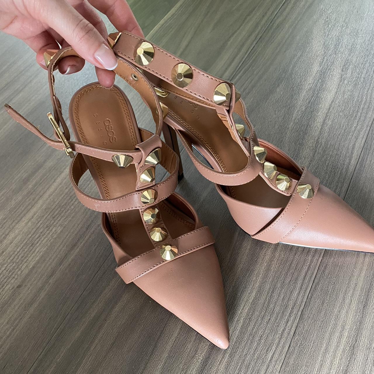 asos pink heels