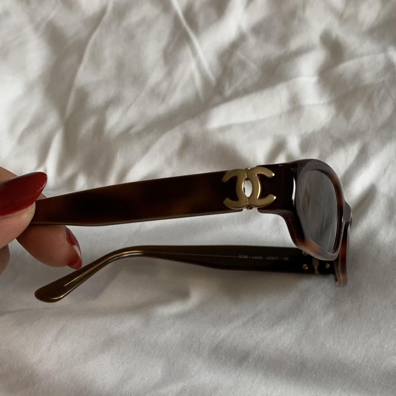 Vintage Chanel tortoiseshell sunglasses Authentic - Depop