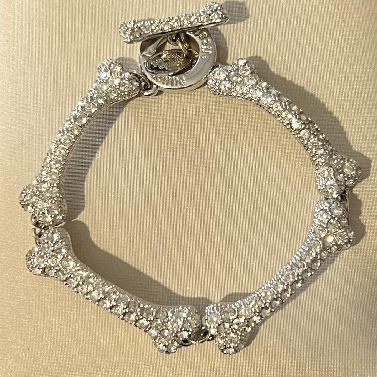 Vivienne Westwood vintage silver bone bracelet... - Depop