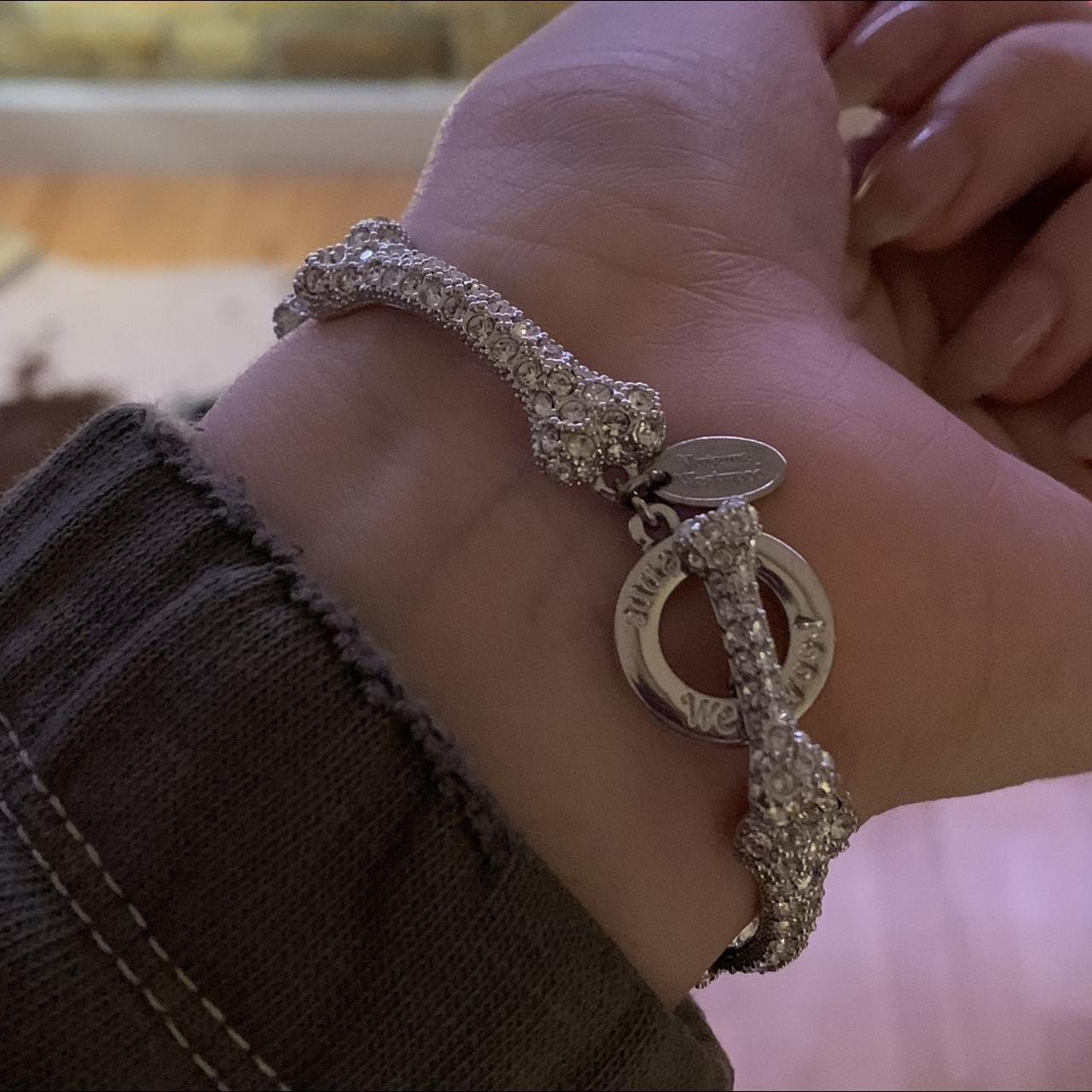 Vivienne Westwood vintage silver bone bracelet