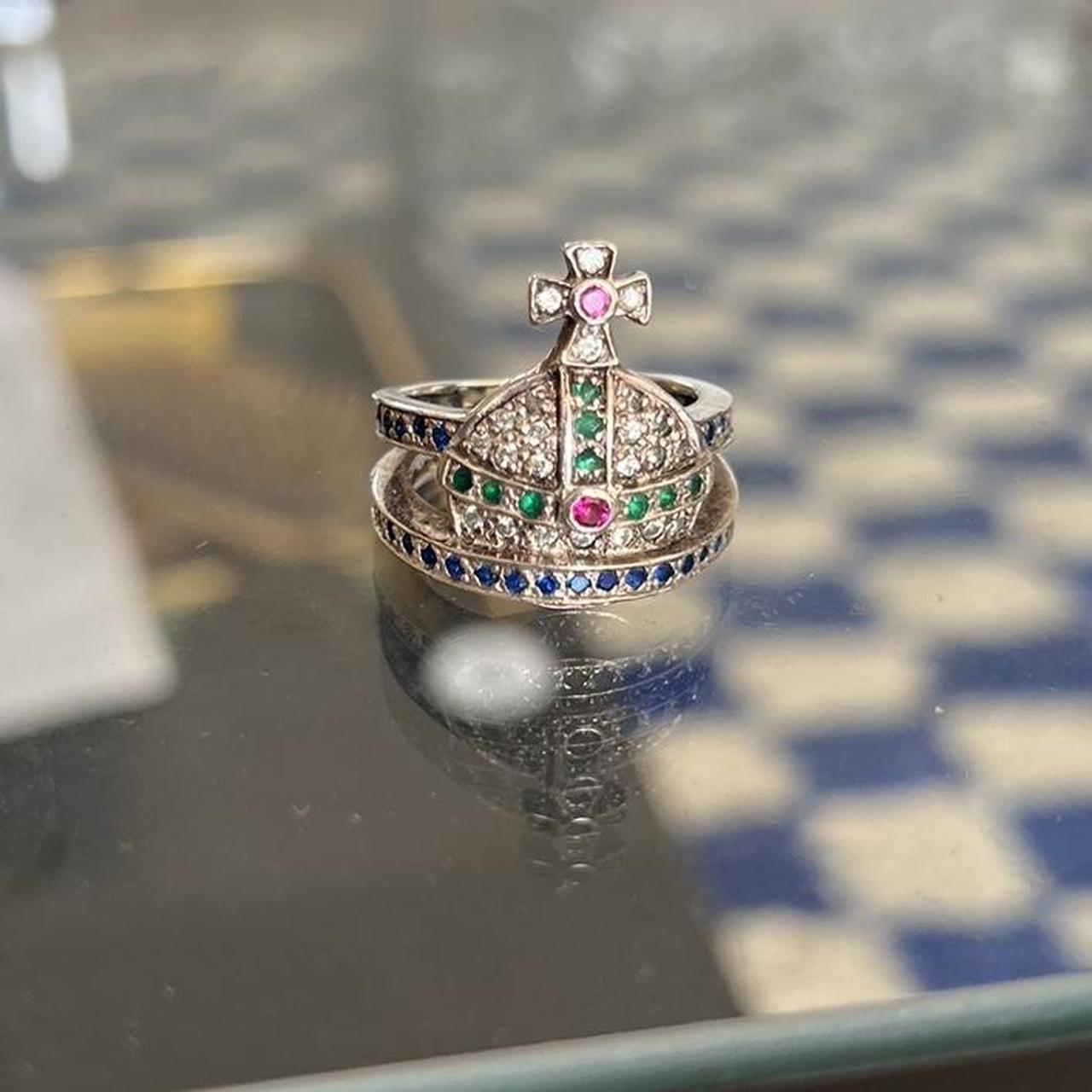 レア 廃盤品 Vivienne Westwood 王冠デザイン クラウン リング ヴィヴィアンウエストウッドVivienne Westwood 925シルバーナノ
