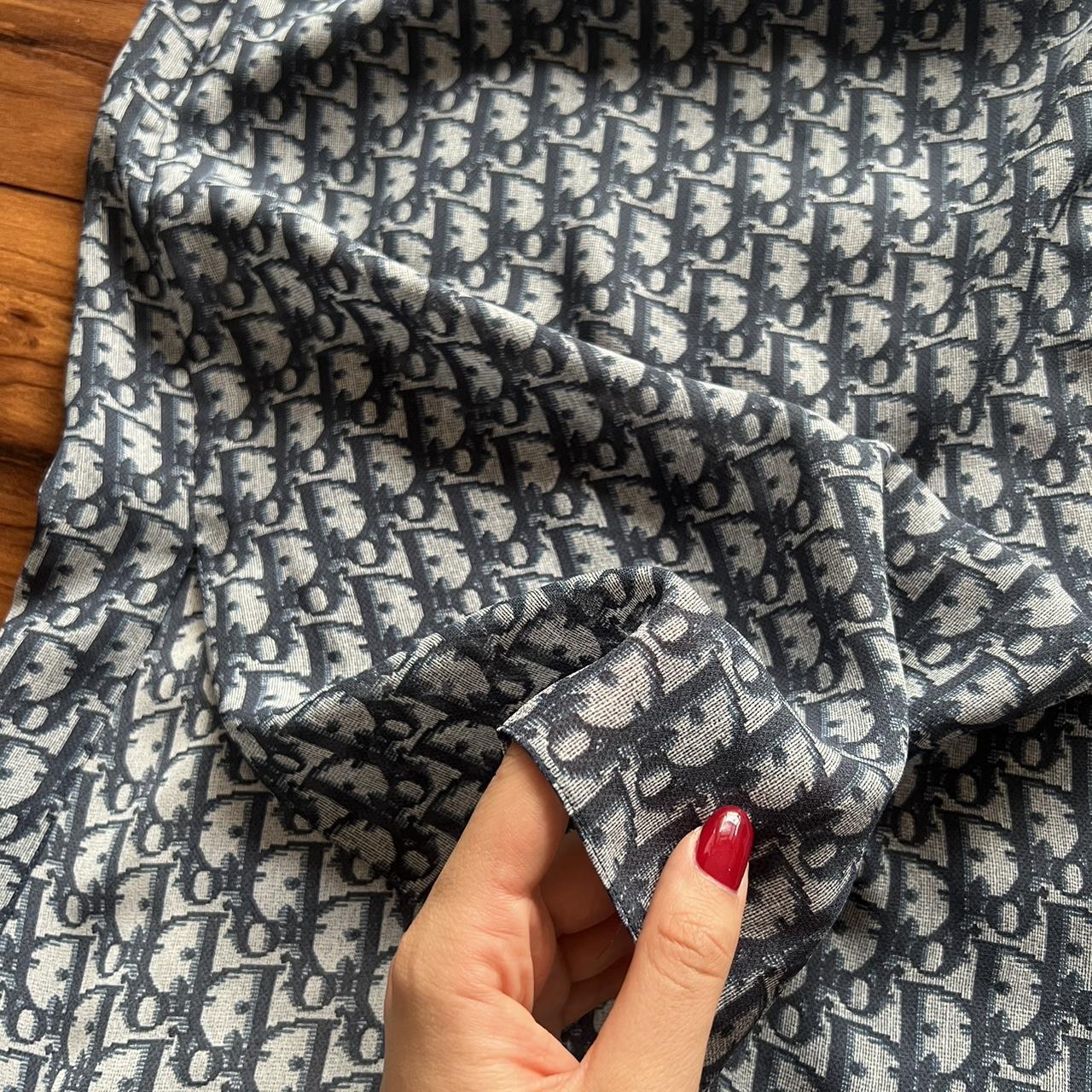 Christian Dior vintage blue & white monogram mesh | Depop