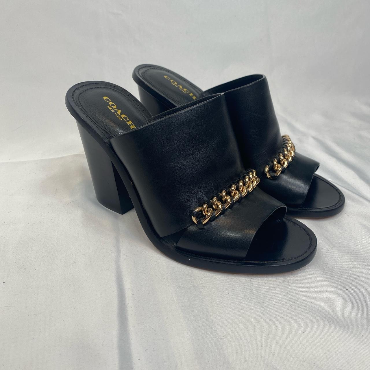 Coach on sale black mules