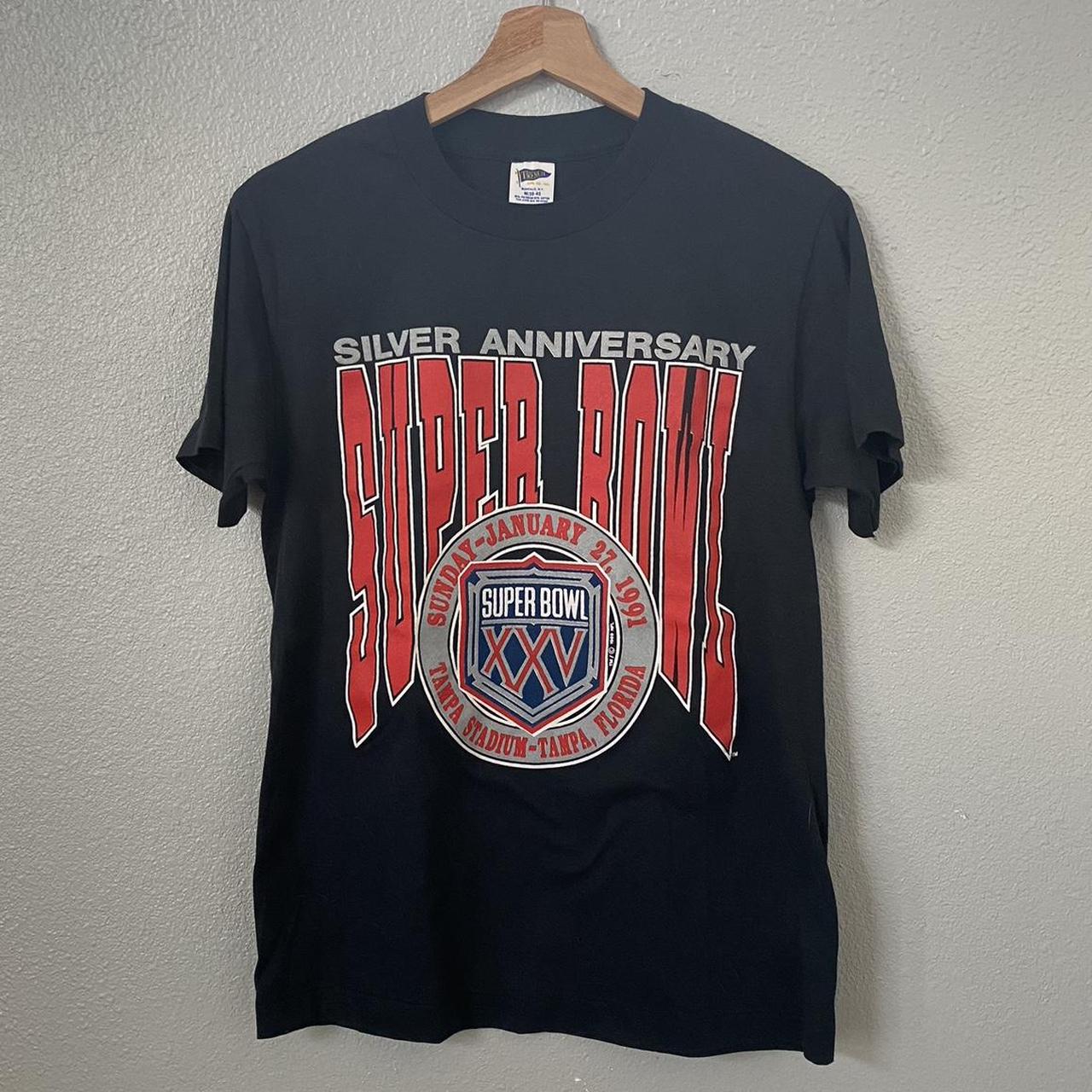 Vintage Super Bowl XXV (25) 1991 tee, Giants vs.... - Depop