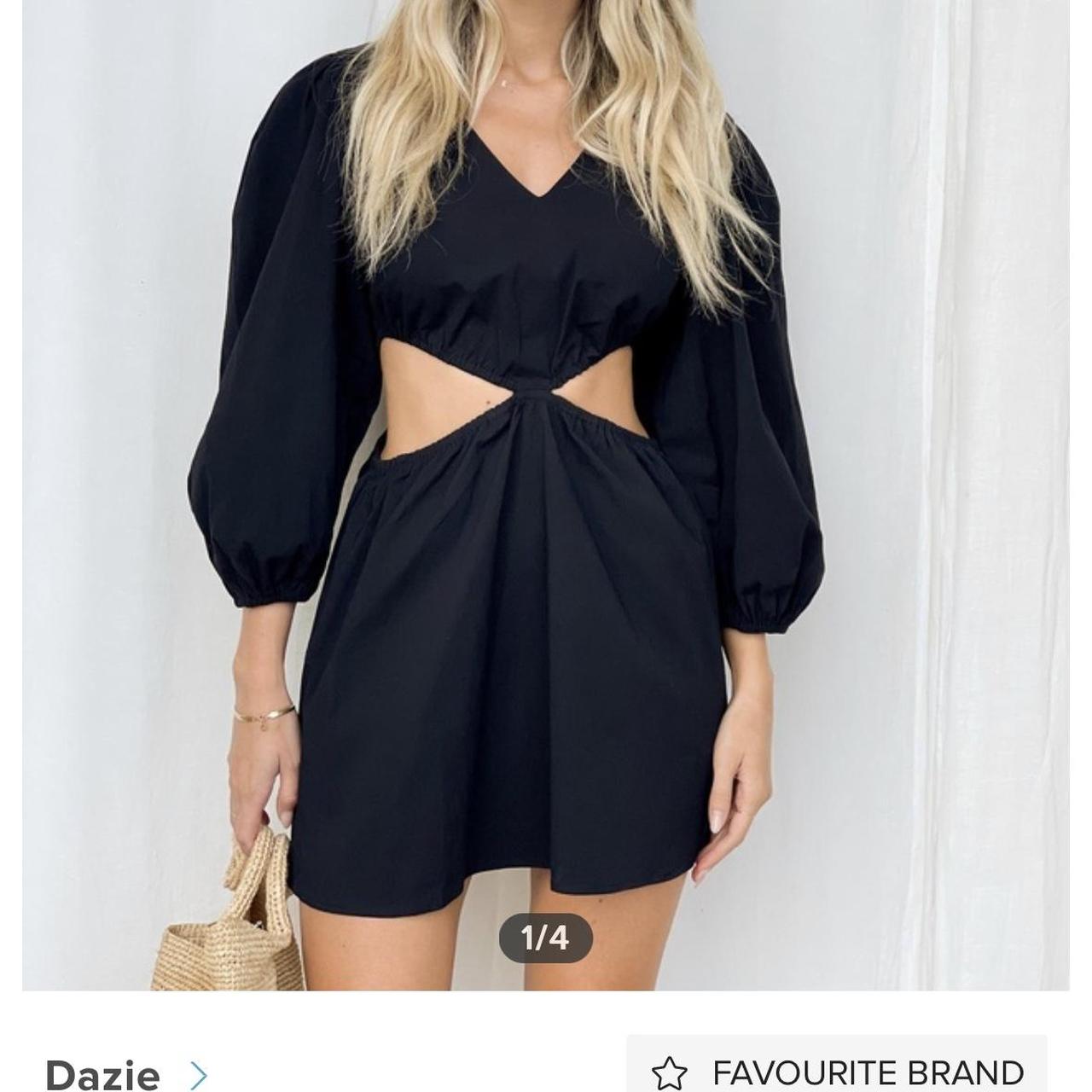 Dazie black mini dress. Never worn, still with tags - Depop