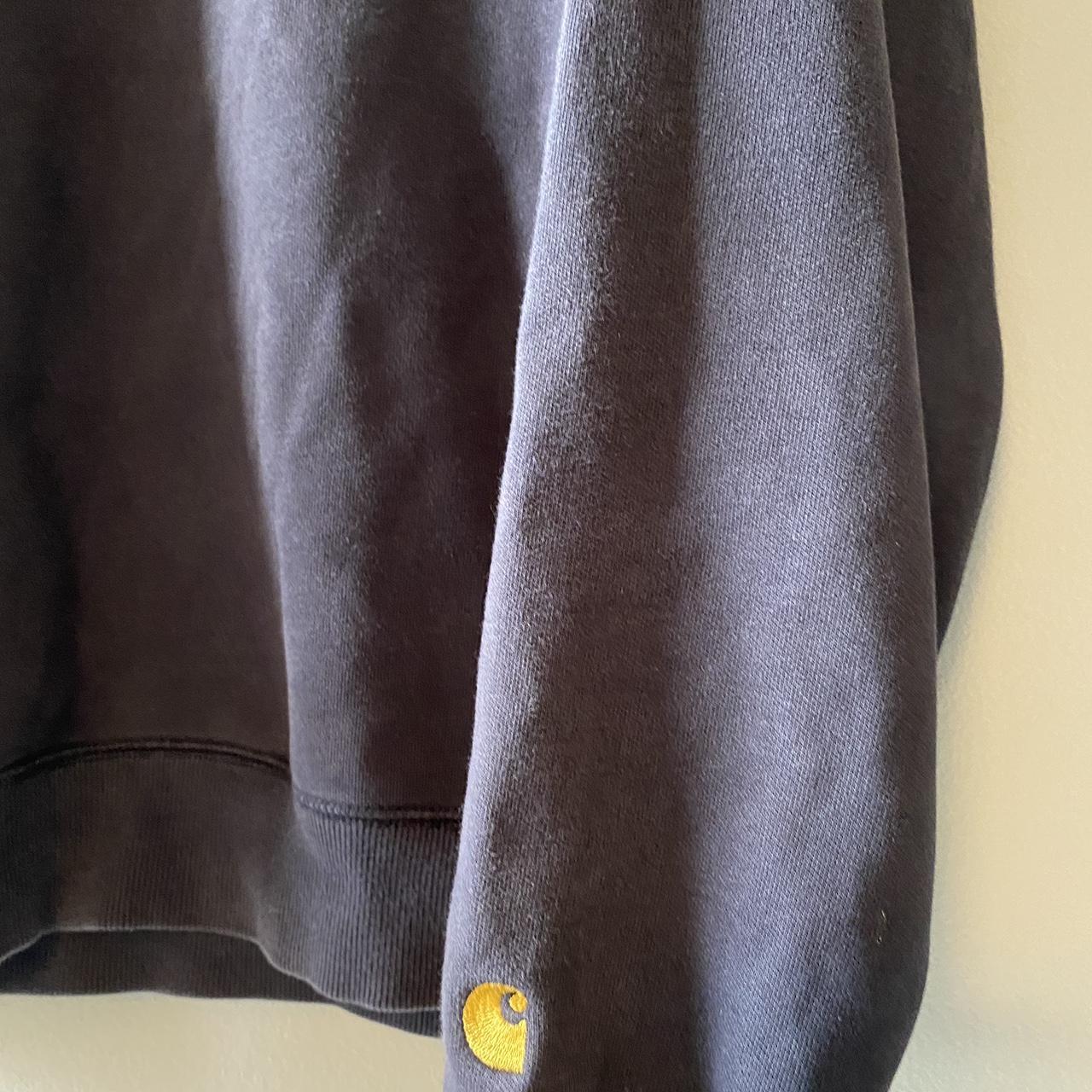 Carhartt Men's Blue and Navy Jumper | Depop