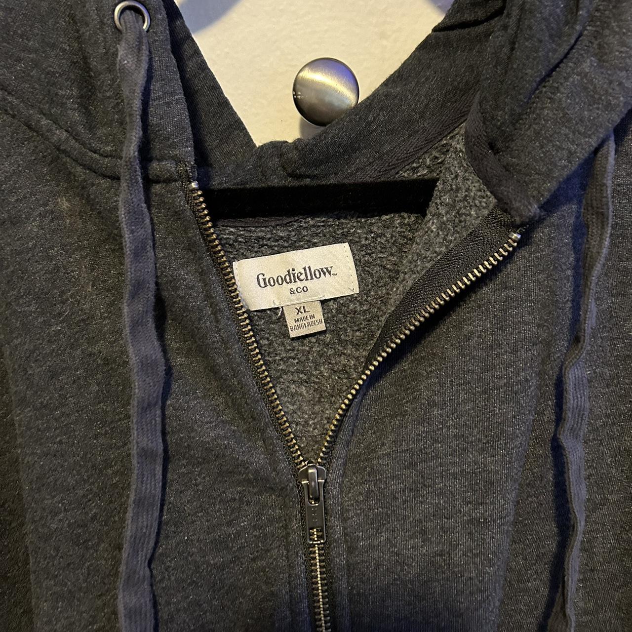 Dark grey zip up hoodie XL (men’s target brand)... Depop