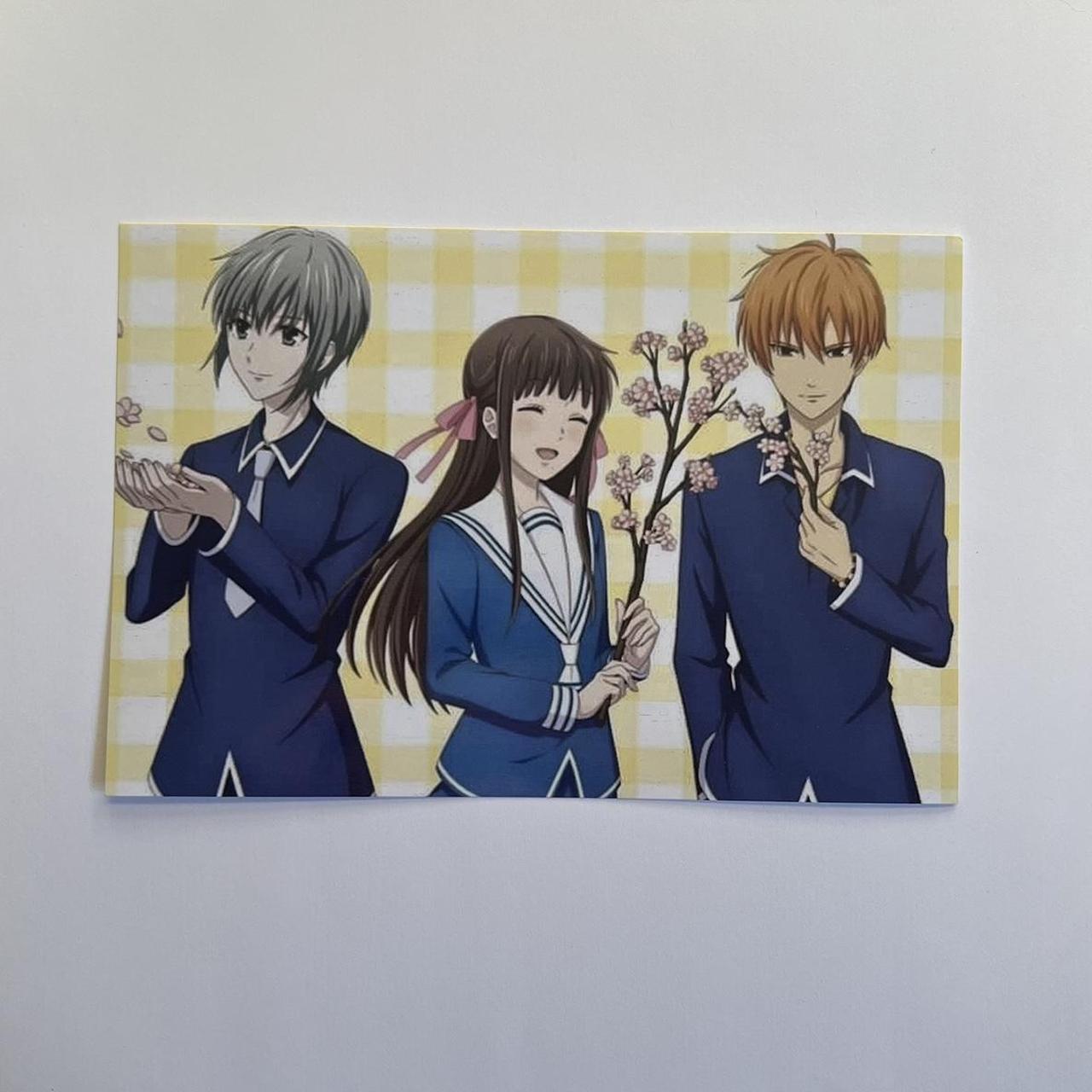 fruits basket kyo yuki + tohru cherry blossoms mini... | Depop, image size:1280x1280