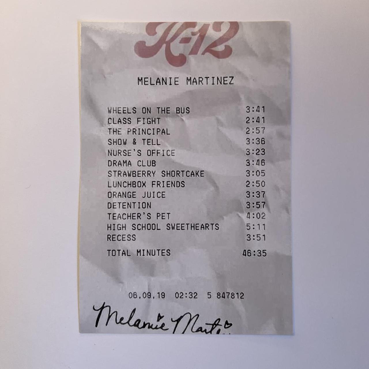 melanie martinez k12 track list mini poster ︎ the... Depop