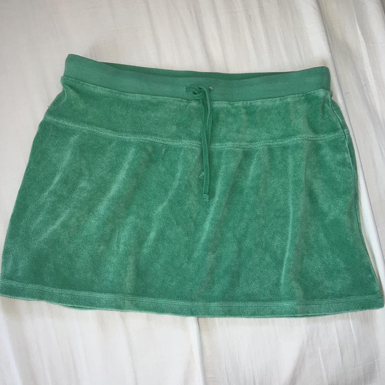 Y2k Terrycloth Skirt 🦋💙 Vintage Green Old Navy Low Depop