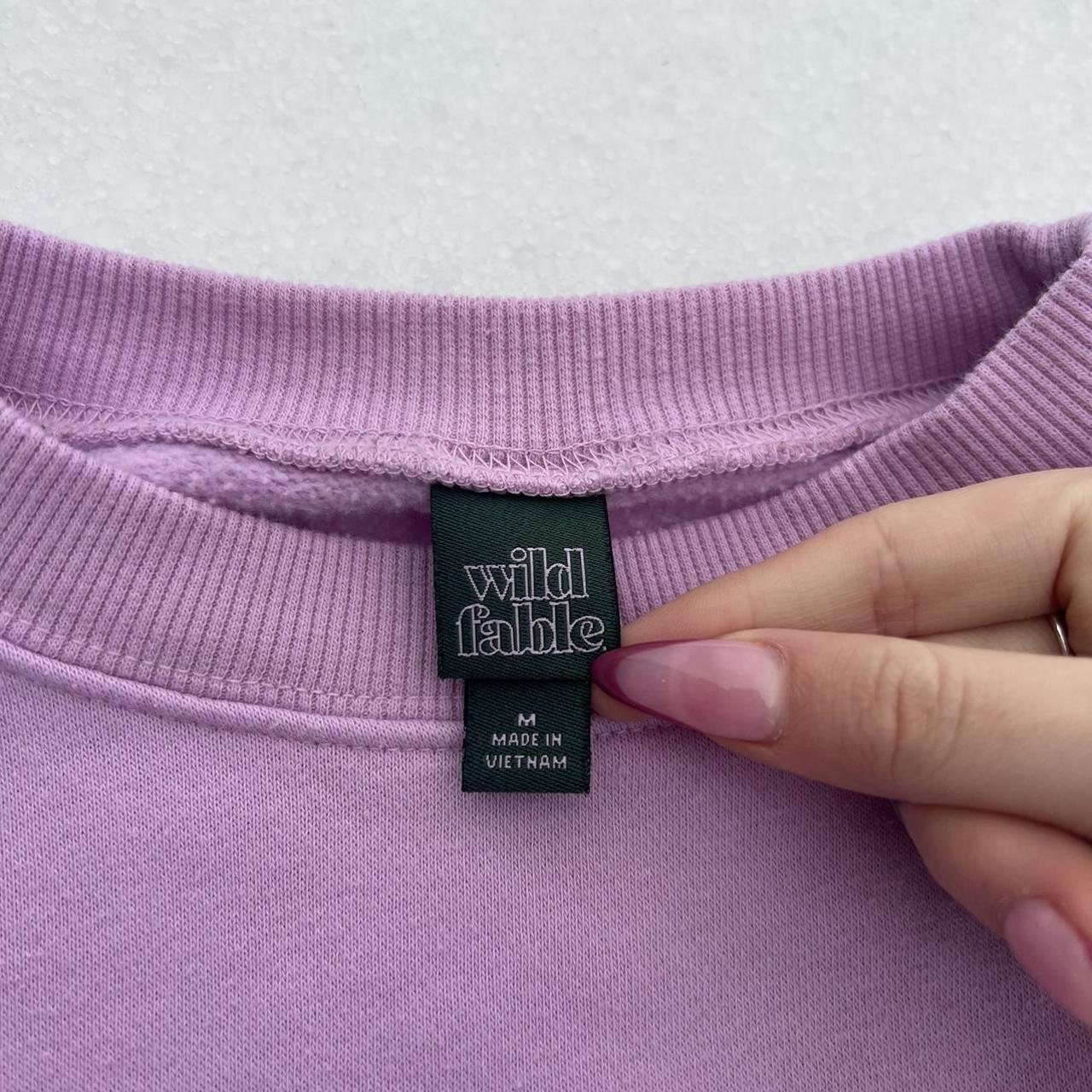 Wild Fable Women's Pink and Purple Sweatshirt (2)