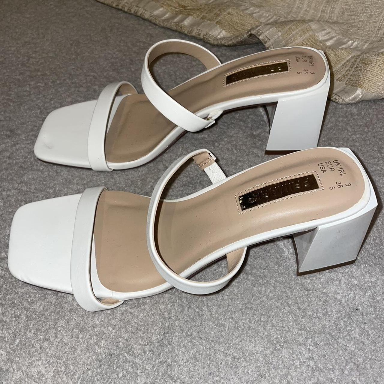 primark white heels