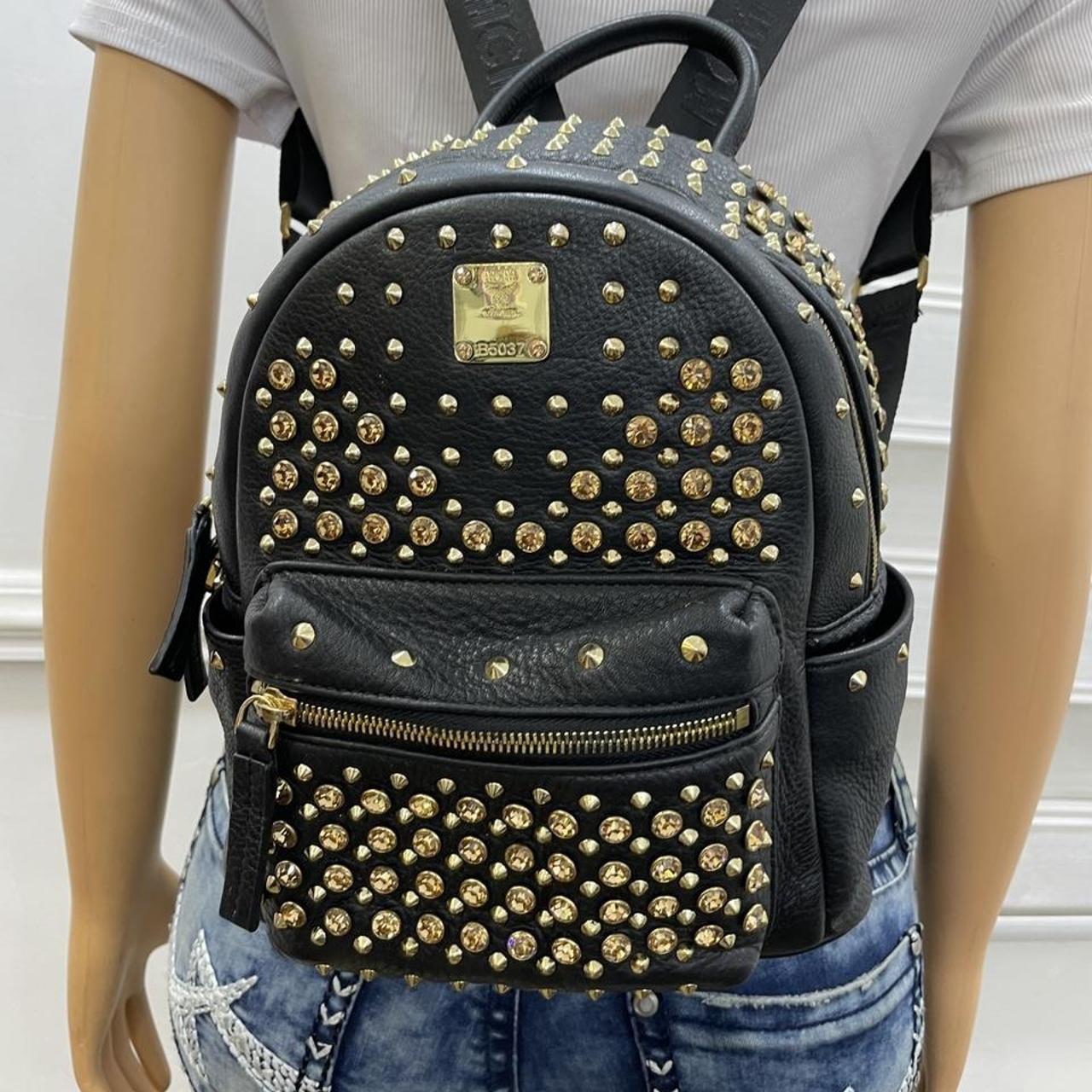 MCM Studded BackPack. Authentically guaranteed Depop