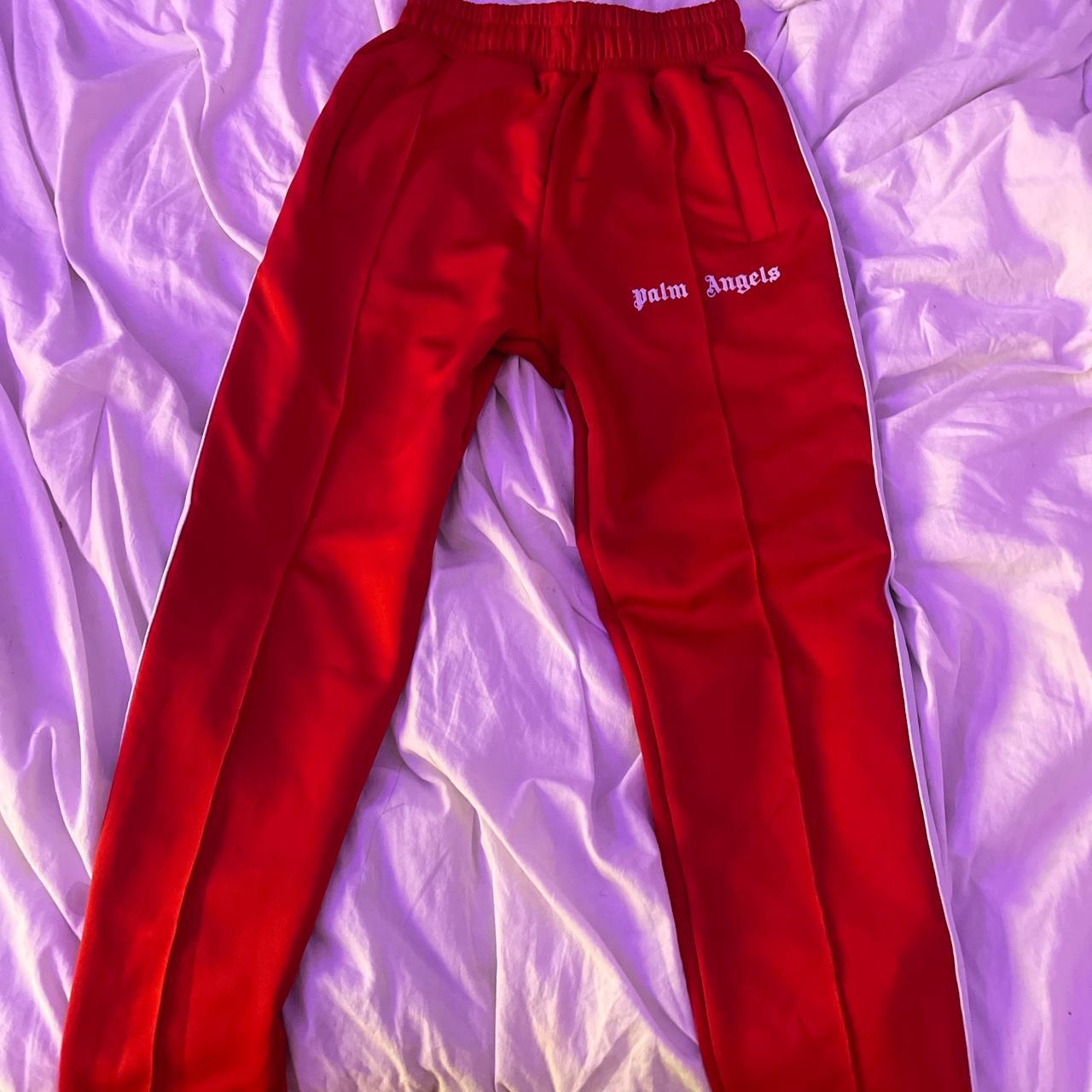 Palm Angels Track pants Size S Small stain in the... Depop