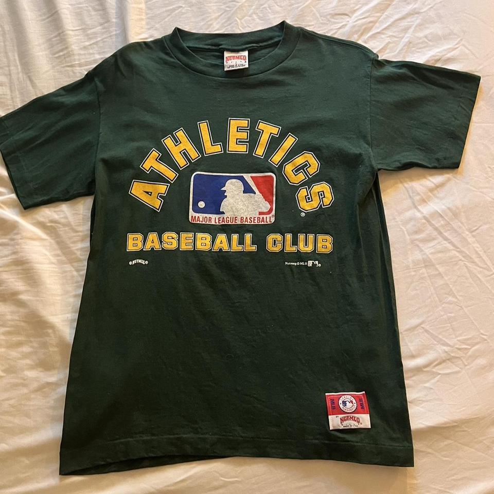 Vintage Oakland Athletics Nutmeg Mills MLB Raglan Baseball 