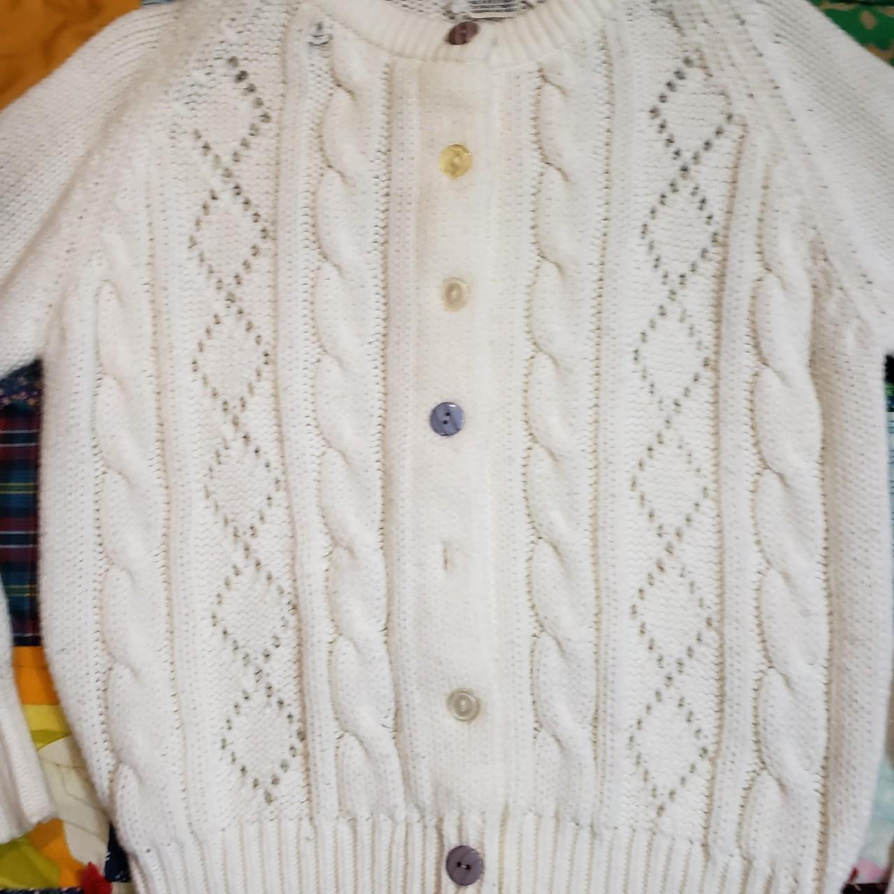 🌤Vintage 1950's 1960's acrylic cardigan sweater.... - Depop