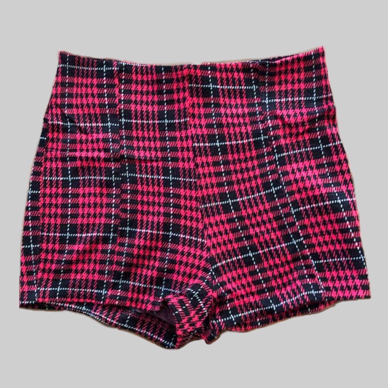 River island check shorts online