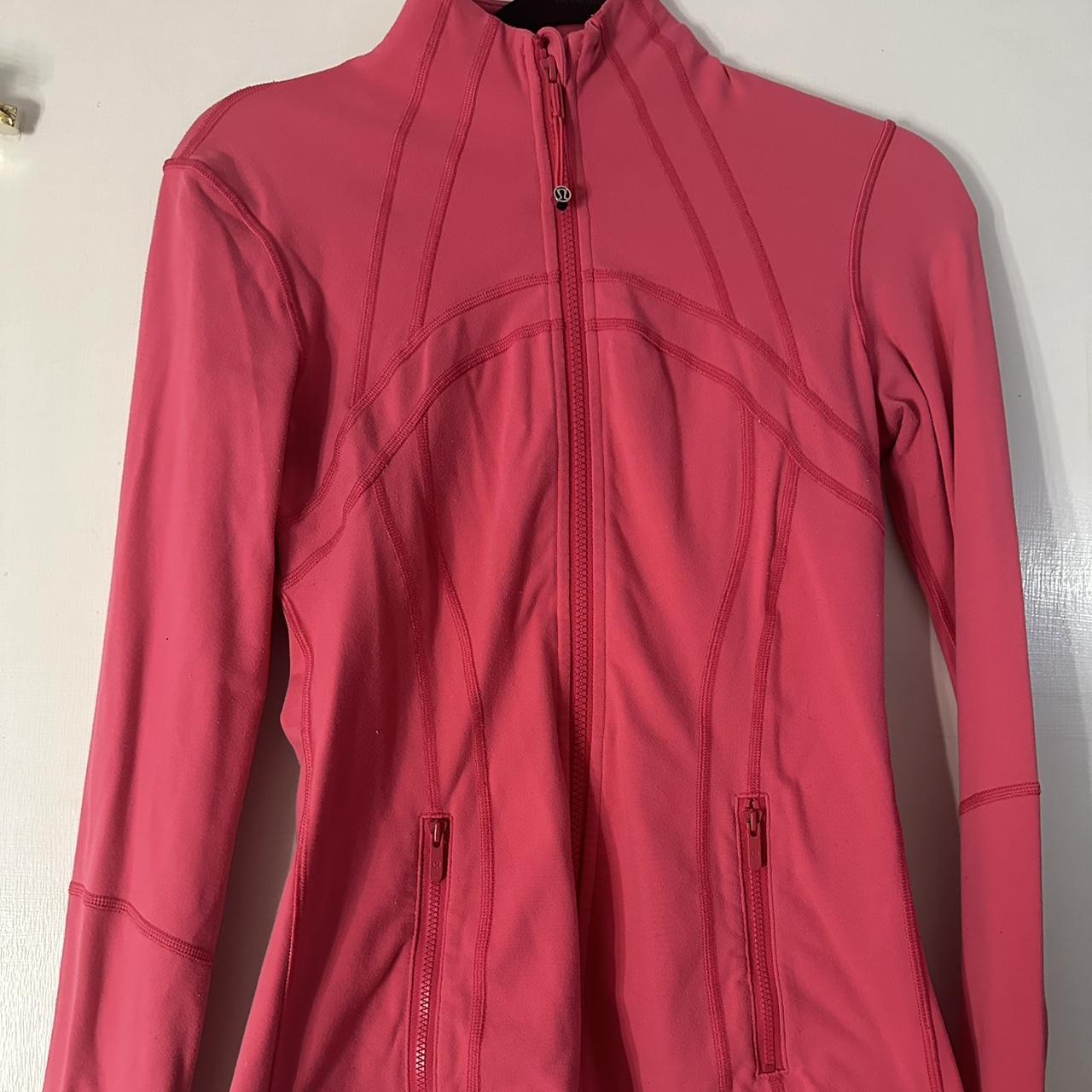 bright pink lululemon define jacket - Depop