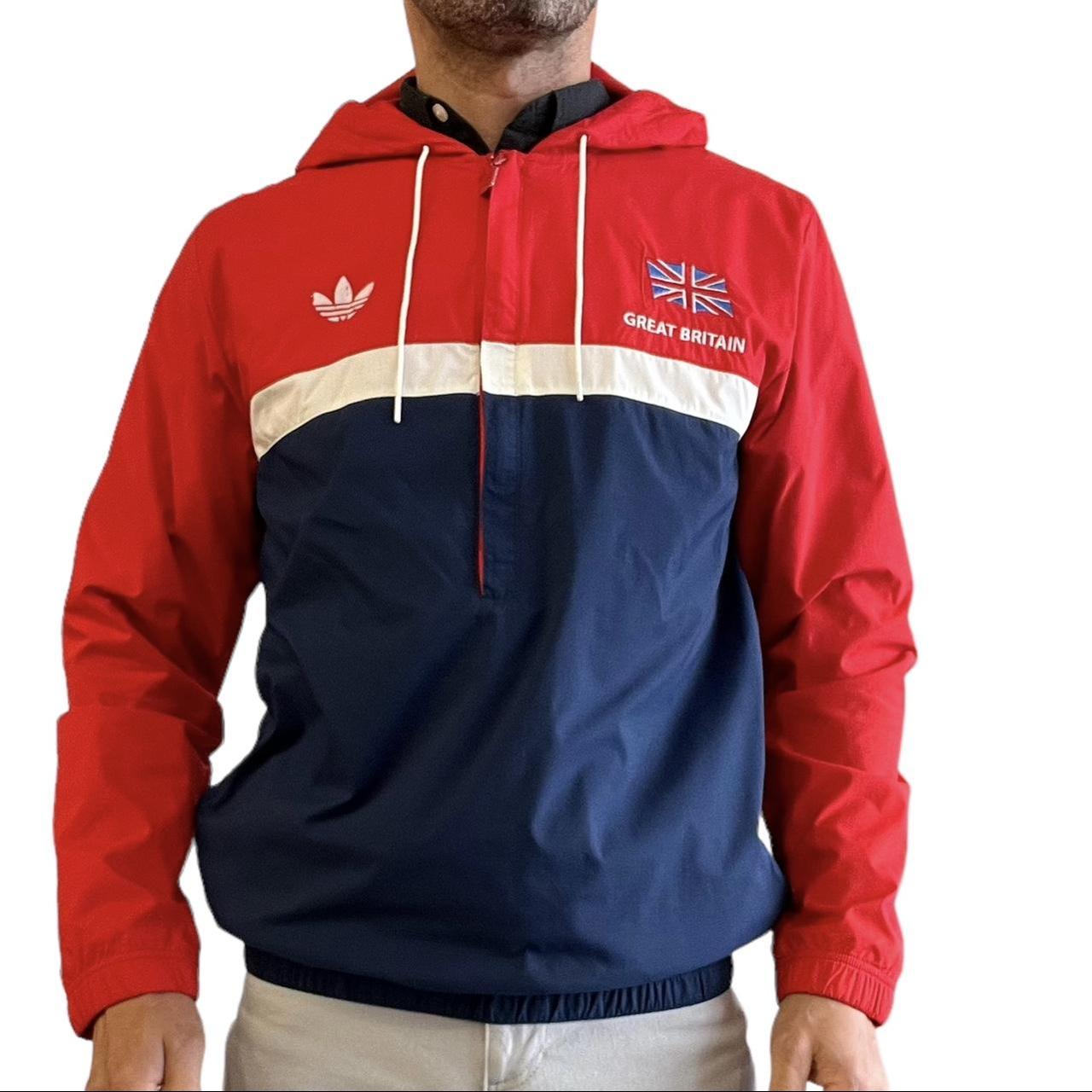 adidas red blue white jacket