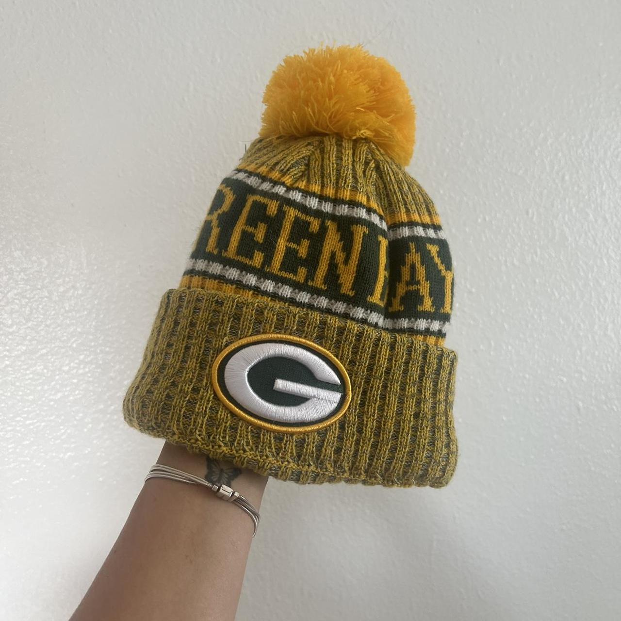 The Packers NFL Beanie with Yarn Pom Pom