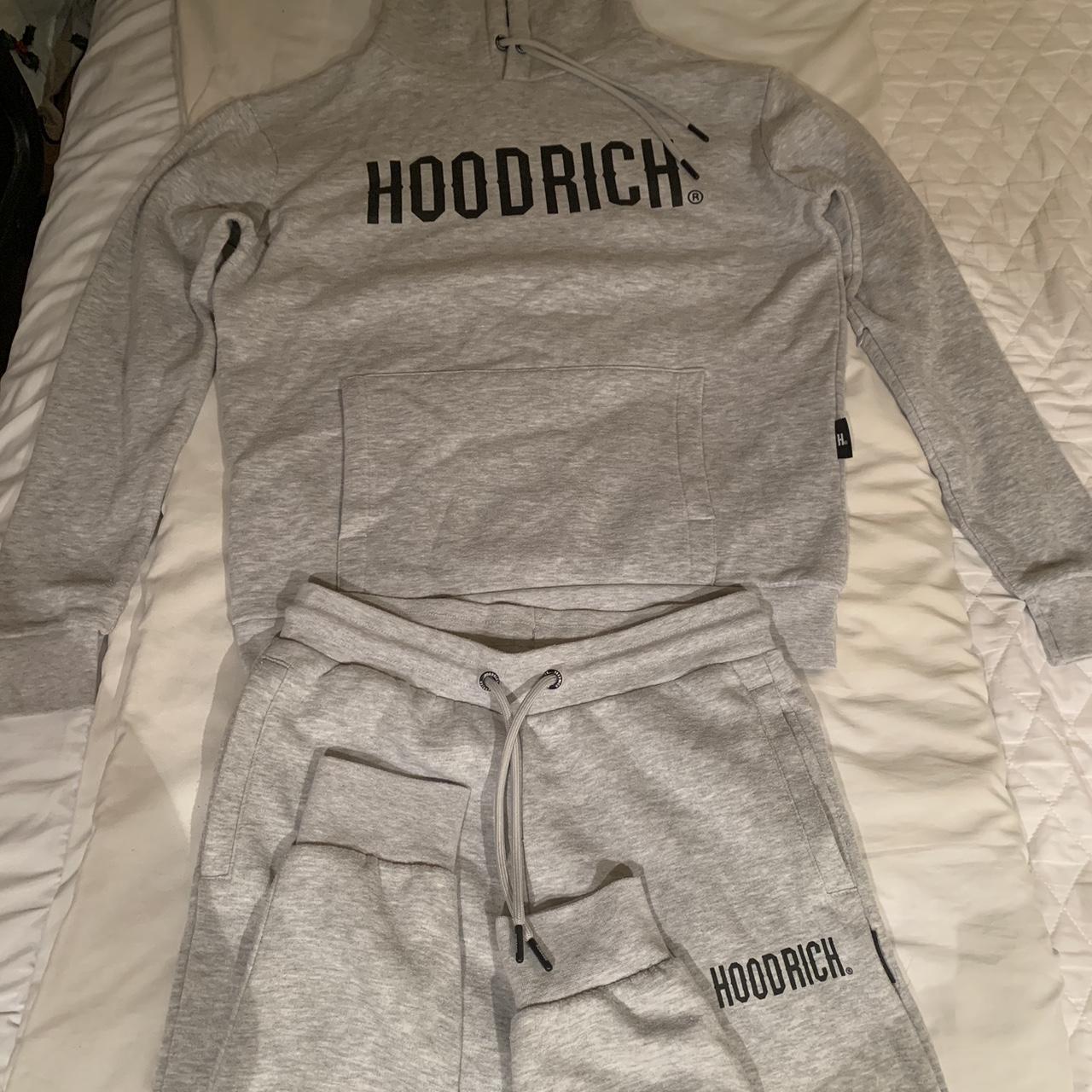 Hoodrich Full Tracksuit Grey, Size Medium (M)