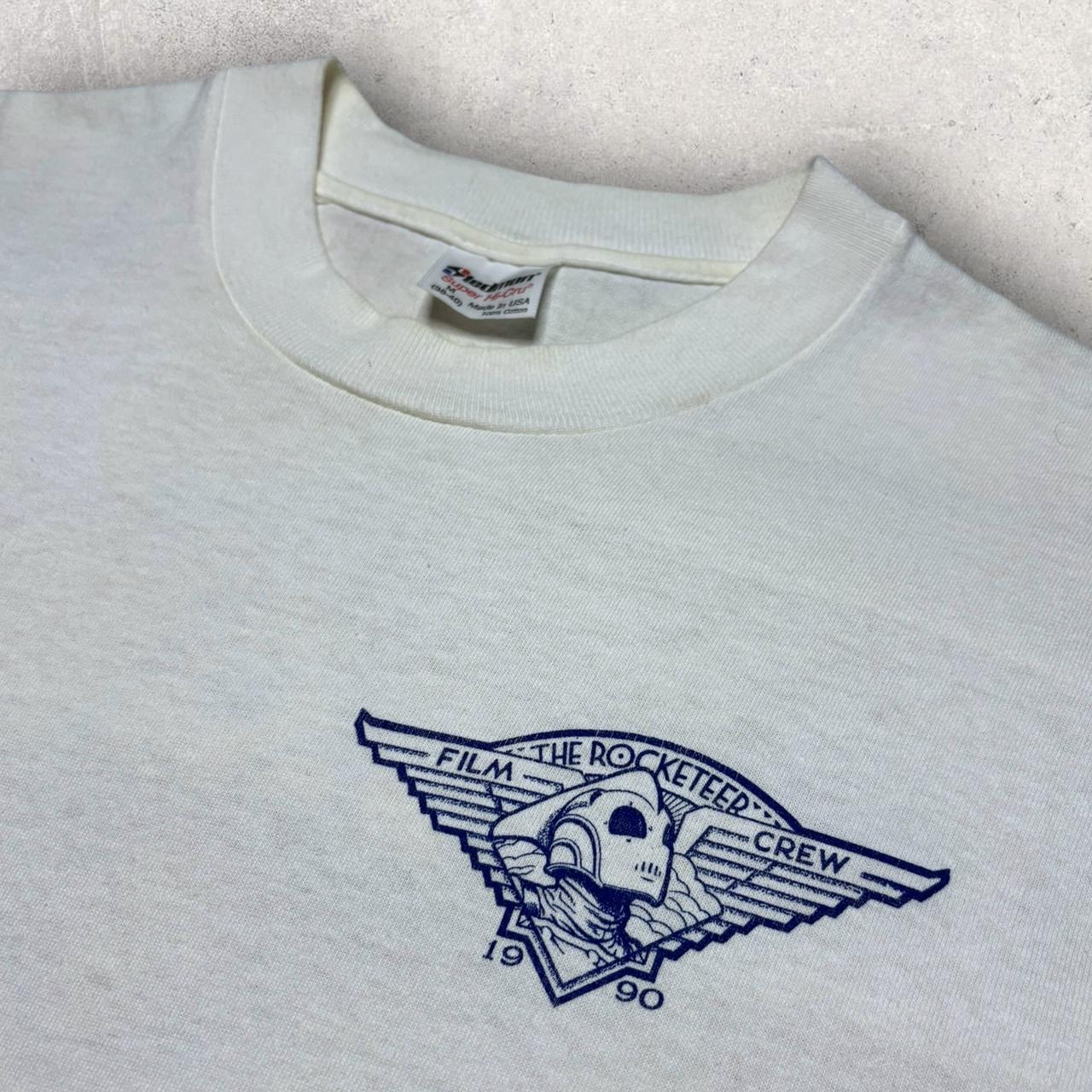 THE ROCKETEER - 1990 Film Crew Exclusive - Tan/White | Depop