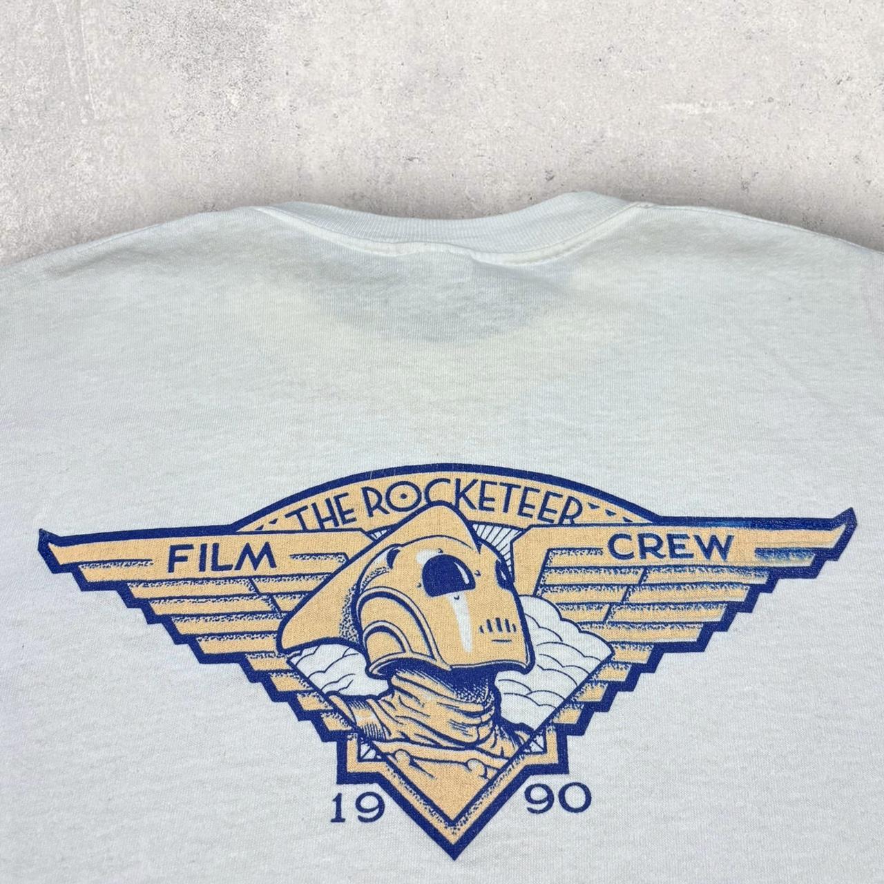 THE ROCKETEER - 1990 Film Crew Exclusive - Tan/White | Depop