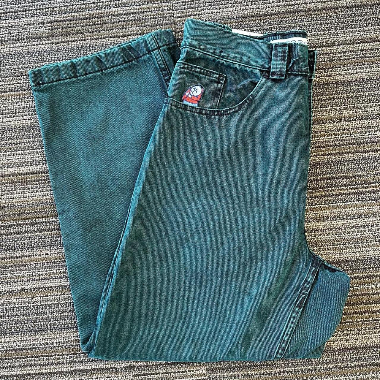 Polar Skate Co. Big Boy Jeans in Teal/Black ‼️ PRICE... - Depop