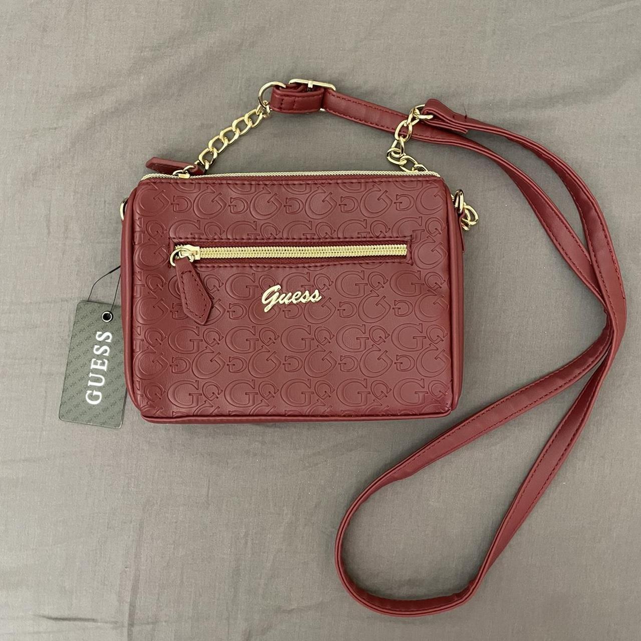 Guess Hallandale Mini crossbody red purse. Brand new - Depop