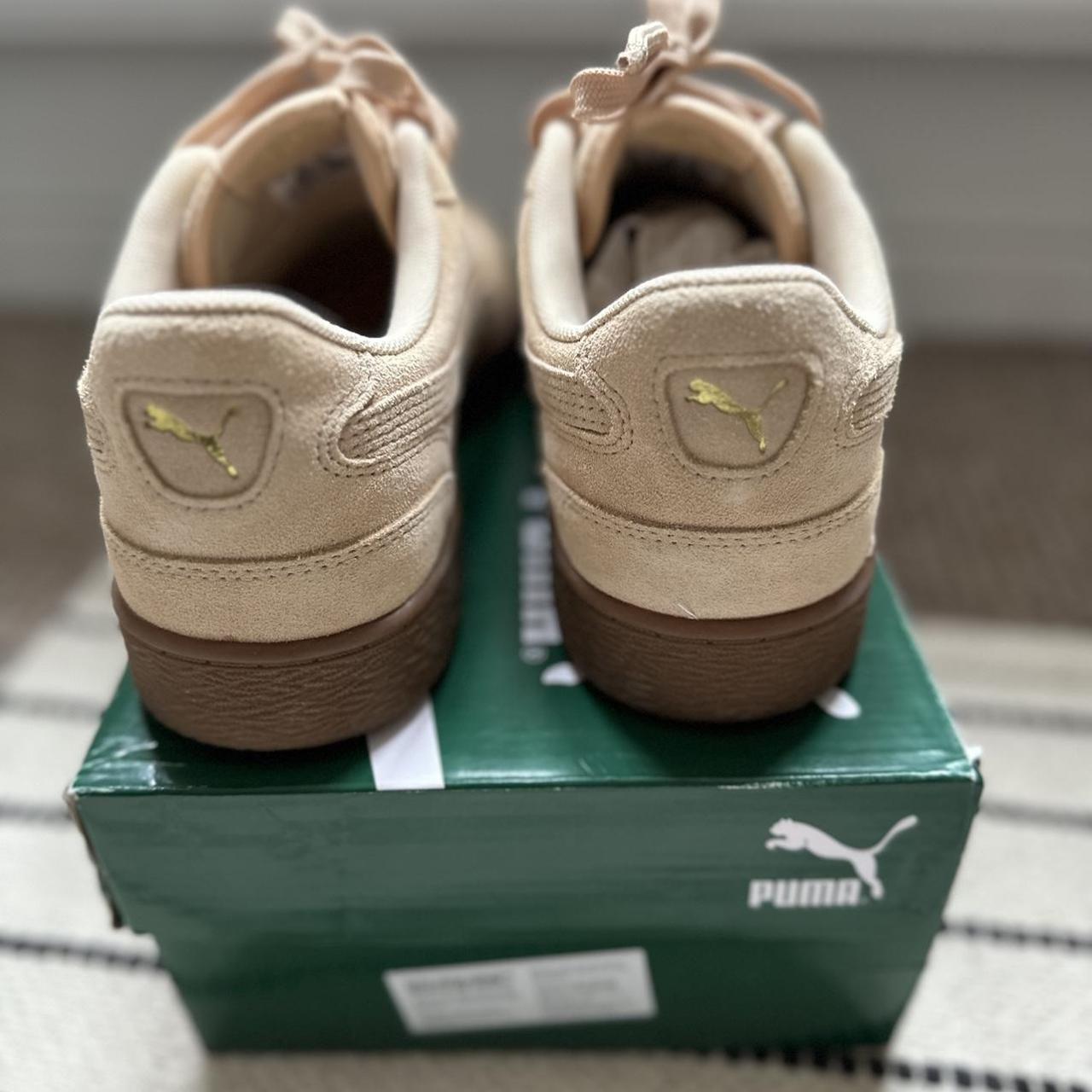 Puma suede Ralph Sampson Uk 8.5 Beige/Tan with a... - Depop