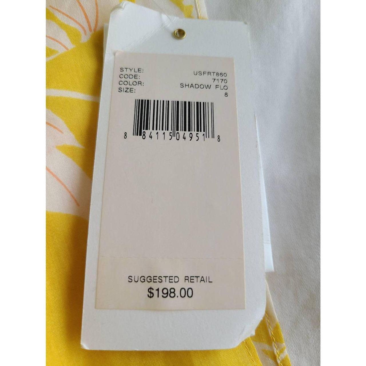 Anthropologie Leifsdottir Blouse Top Women's Size 8 Sleeveless Yellow Floral hotsell