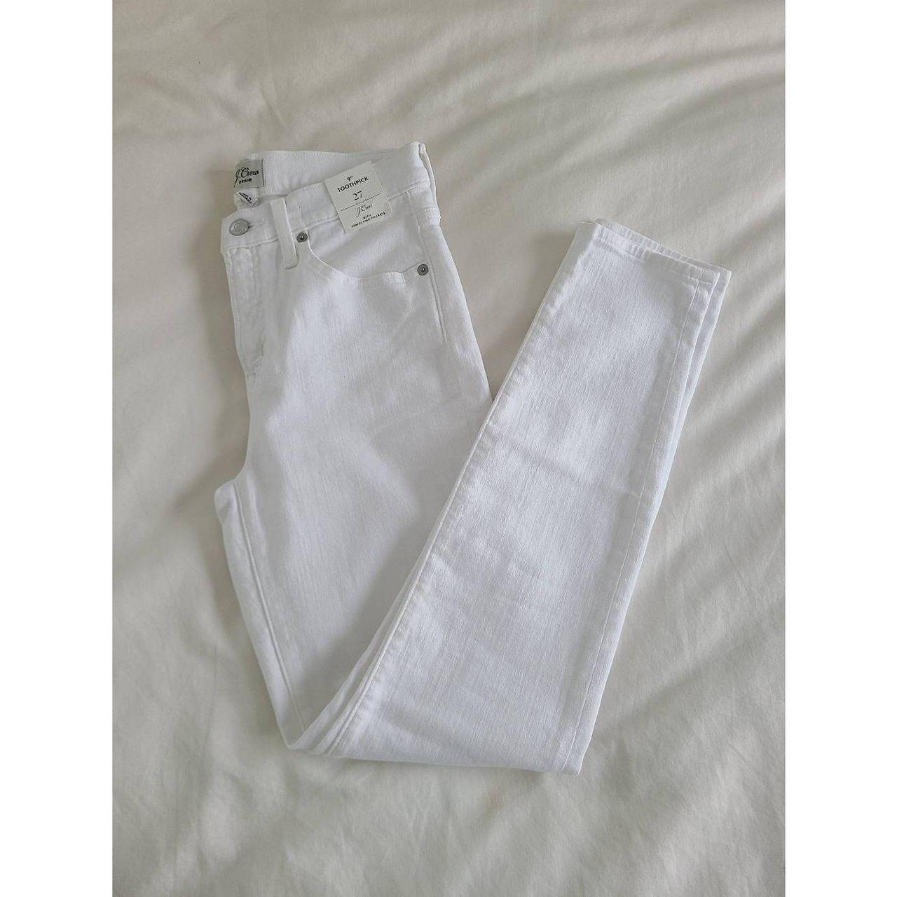 J.Crew Women's White Jeans Depop