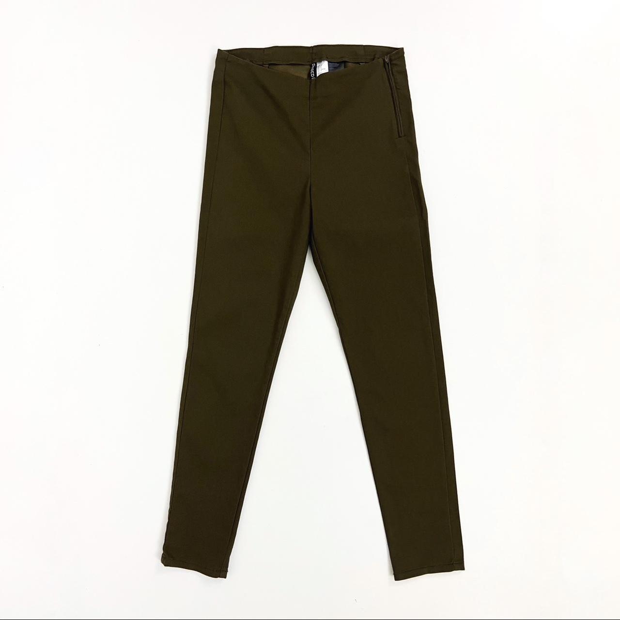 Slim fit best sale khaki pants h&m