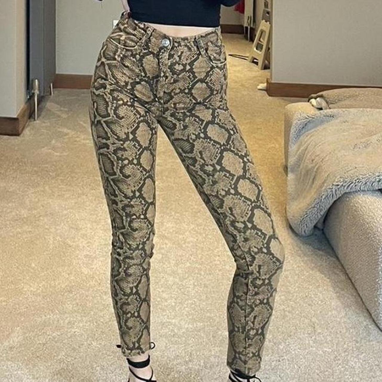 Zara 2024 snakeskin leggings