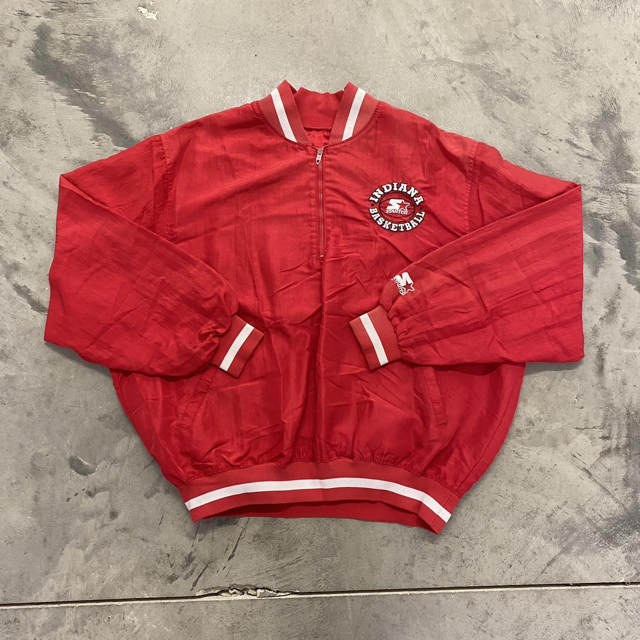 -early 90s iu basketball quarter zip... - Depop