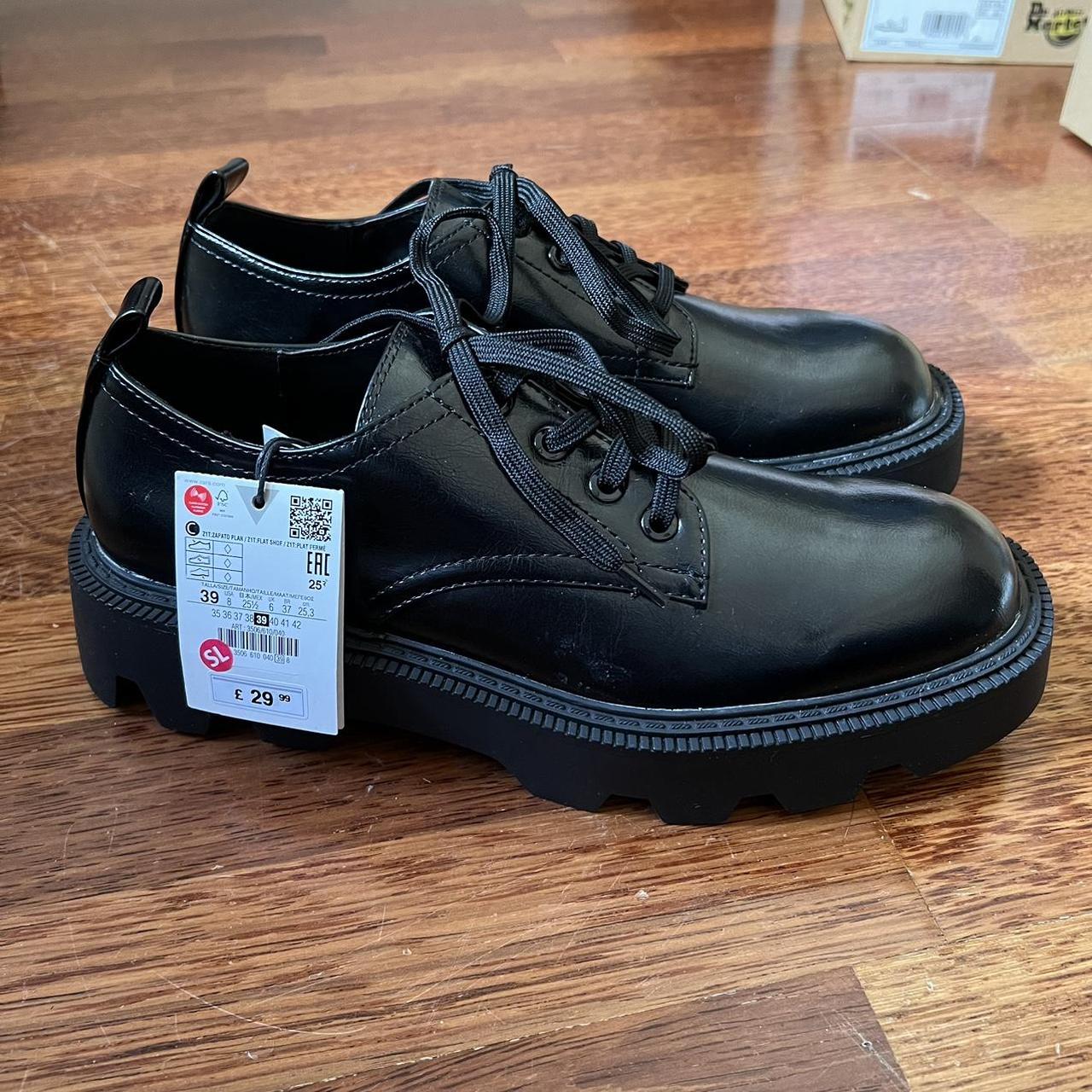 zara black shoes ladies