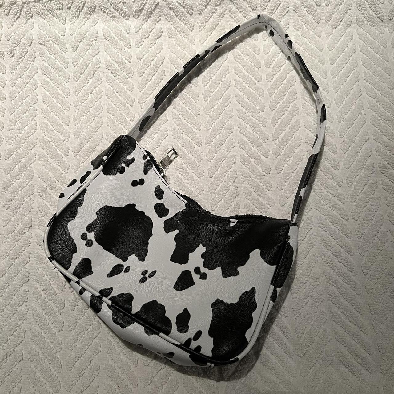 Cow print discount mini shoulder bag