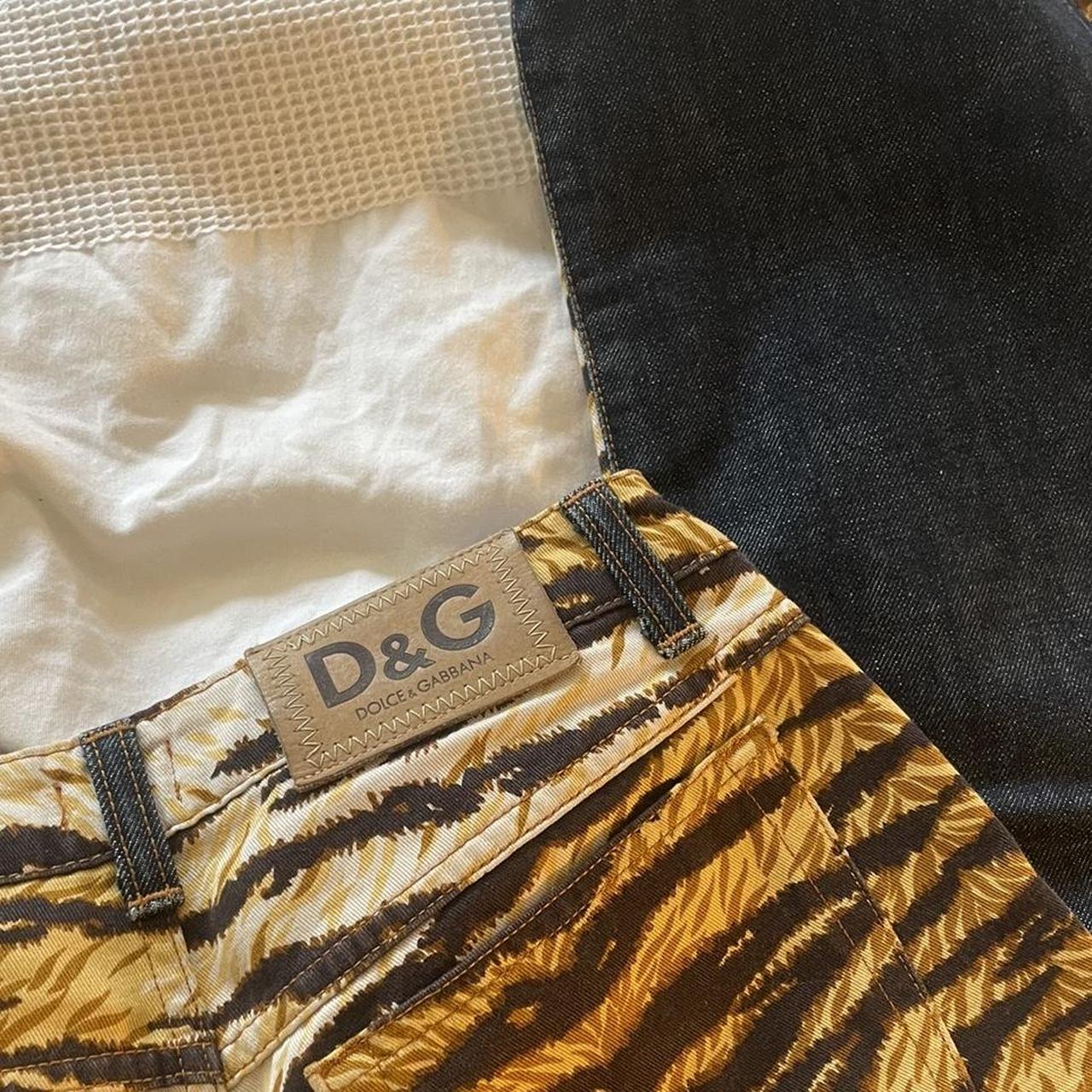 Dolce & Gabbana Women's Orange and Yellow Jeans | Depop