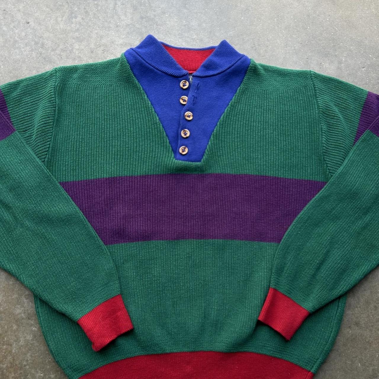 90s colour block discount jumper