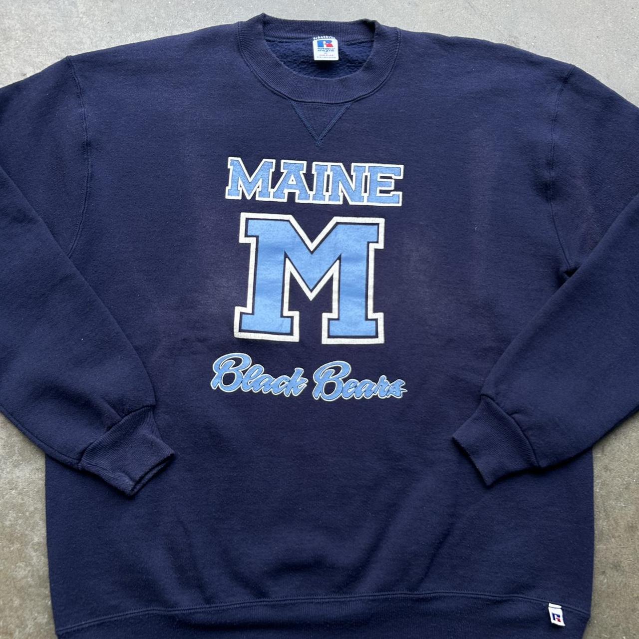 Vintage 80s 90s Russell athletic university of maine... - Depop