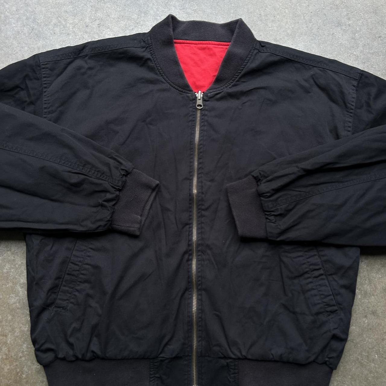 Vintage 90s marlboro reversible jacket Size medium... - Depop