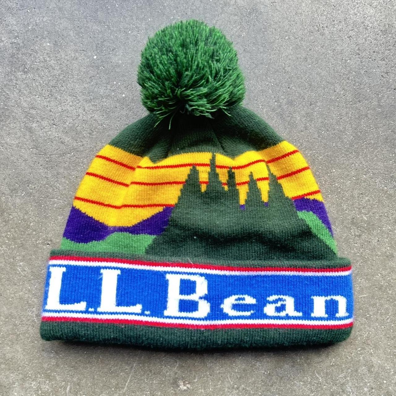 LL Bean Katahdin Pom beanie hat Size OSFA Good... - Depop